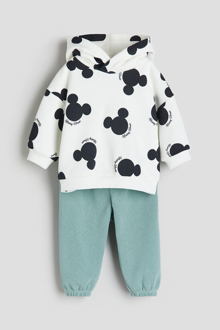 

Комплект из двух толстовок с принтом H&M, зеленый