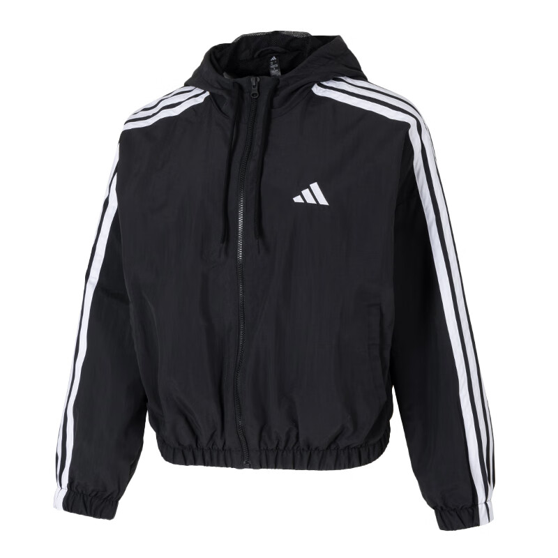 

Adidas Куртка с тремя полосками женская черная, Black