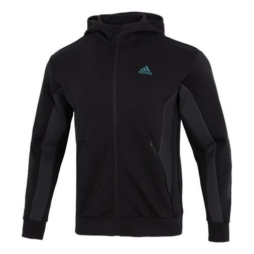 

Куртка Men's adidas St Blok Knjkt Athleisure Casual Sports Solid Color Hooded Jacket Black, черный