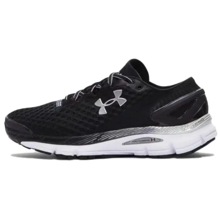 

Under Armour Кроссовки для бега с амортизацией и воздухопроницаемостью, мужские, черно-белые