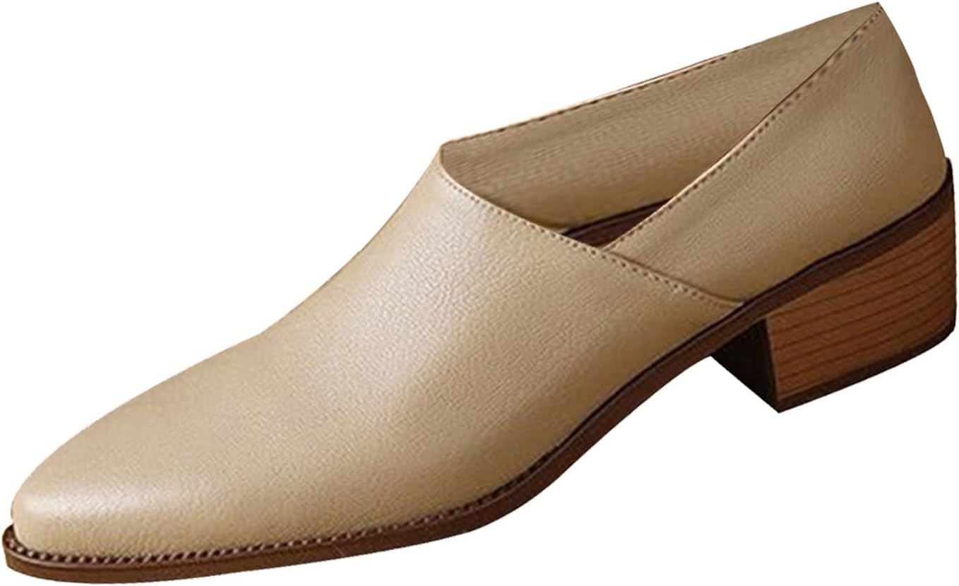 

Унисекс лоферы на каблуке из ПУ-кожи Generic, хаки