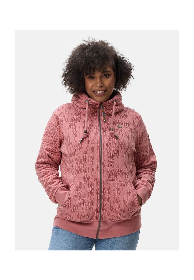 

Толстовка neska print zip plus Ragwear, розовый