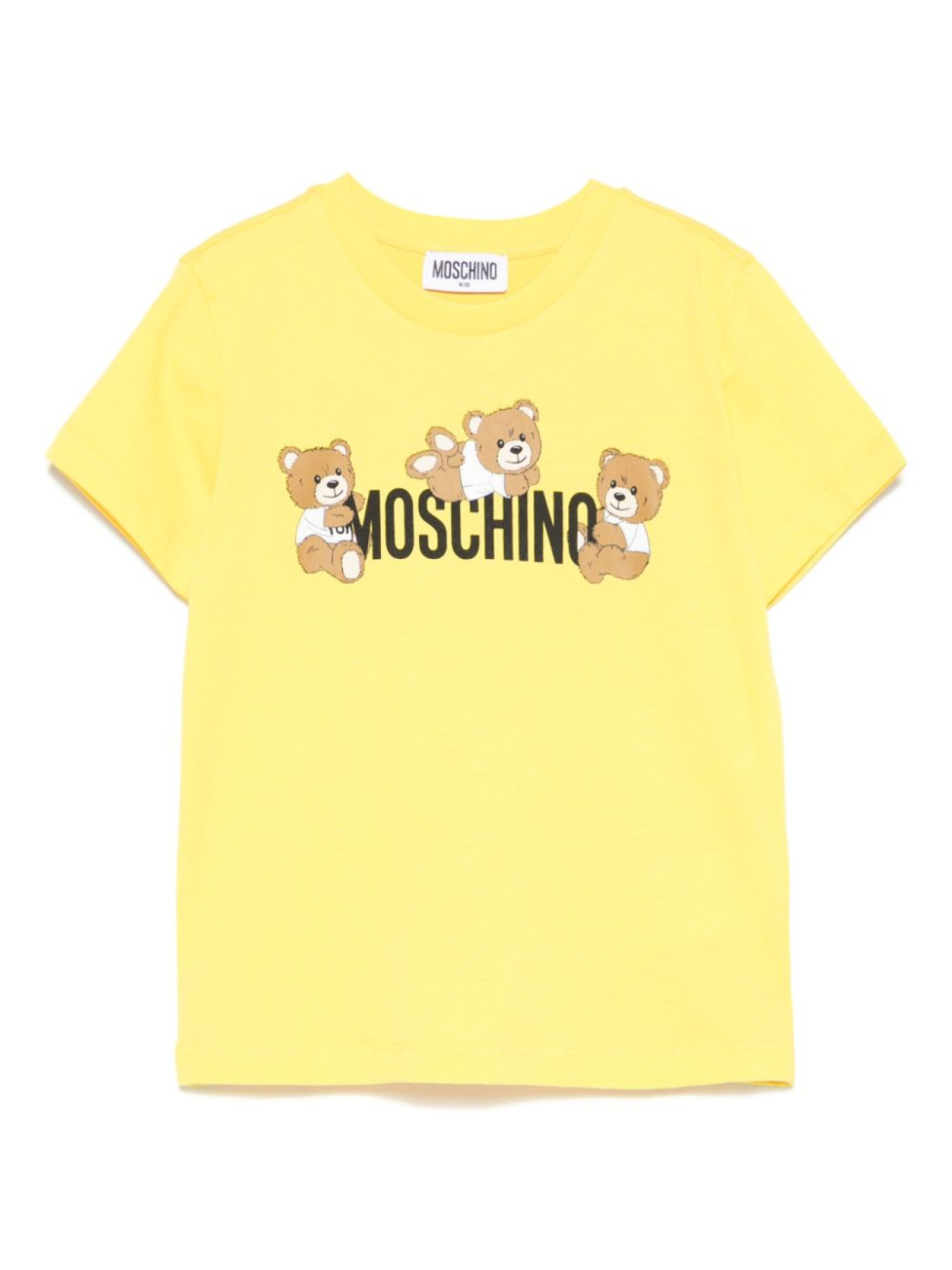 

Moschino Kids футболка с логотипом, желтый