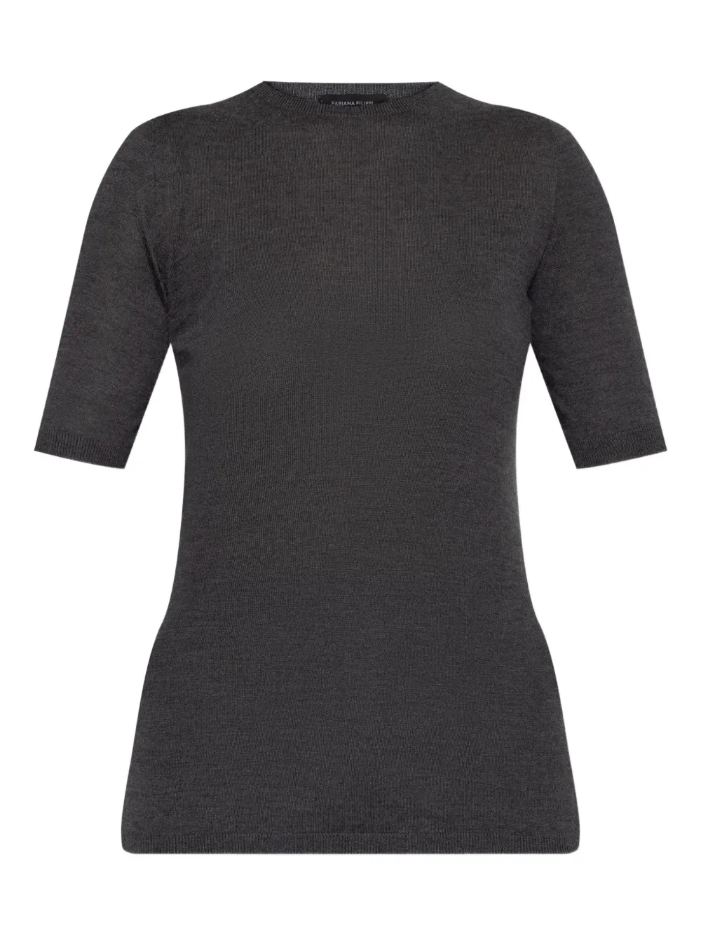 

Кашемировая футболка Fabiana Filippi, серый