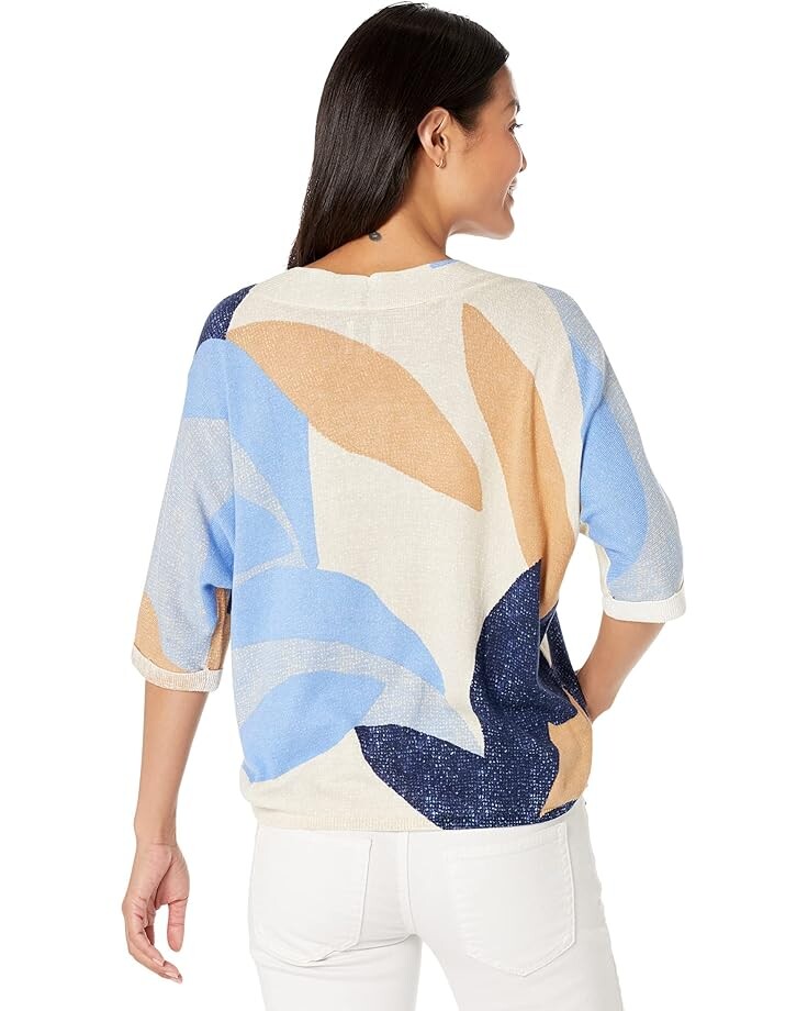

Свитер NIC+ZOE Ocean Isle Sweater, синий мульти