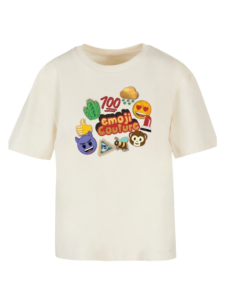 

Футболка emoji couture Ladies Everyday Tee gold logo stylish icons, цвет Whitesand