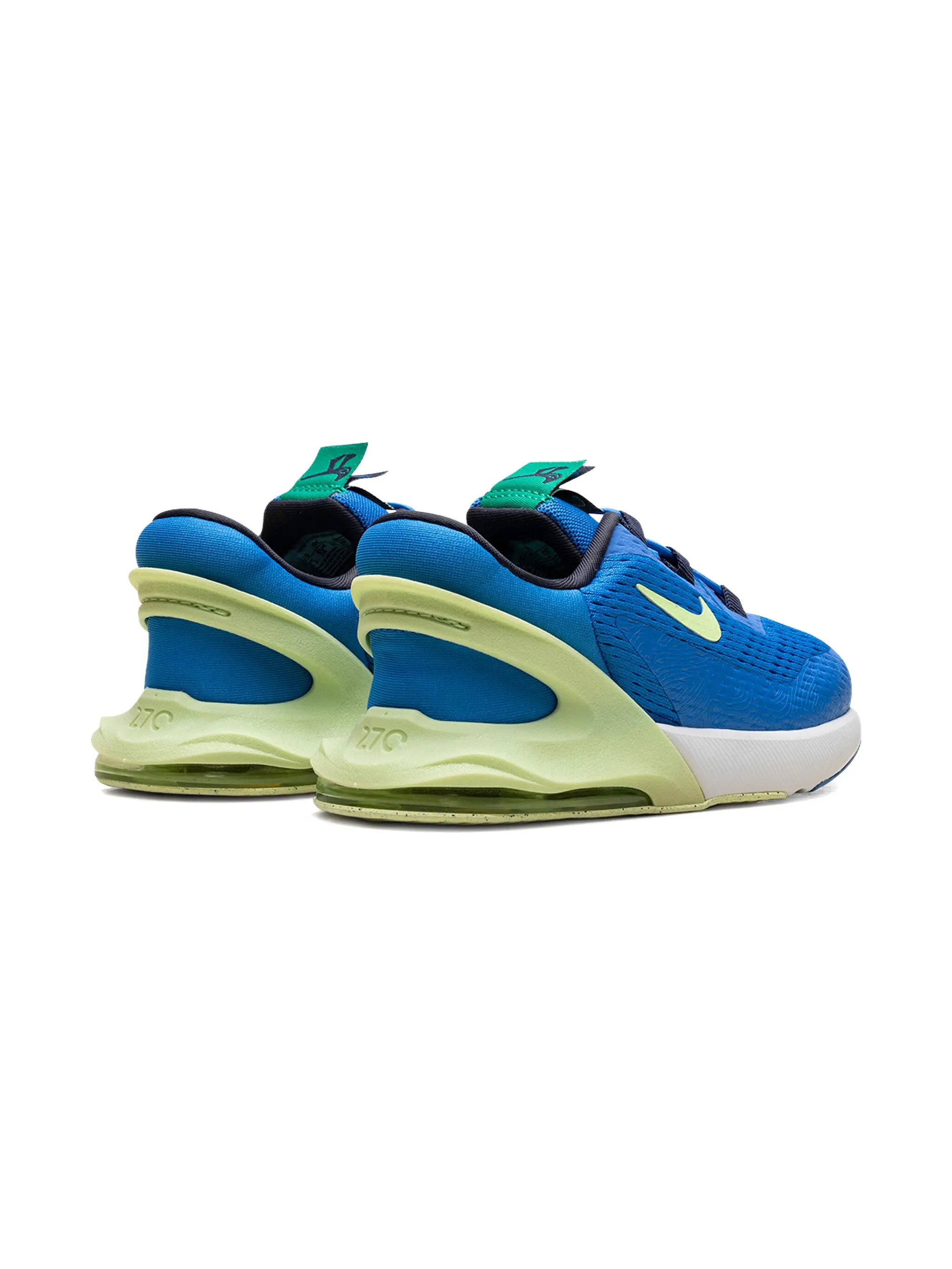 Кроссовки Air Max 270 Blue/Barely Volt Nike Kids, синий — фото 2