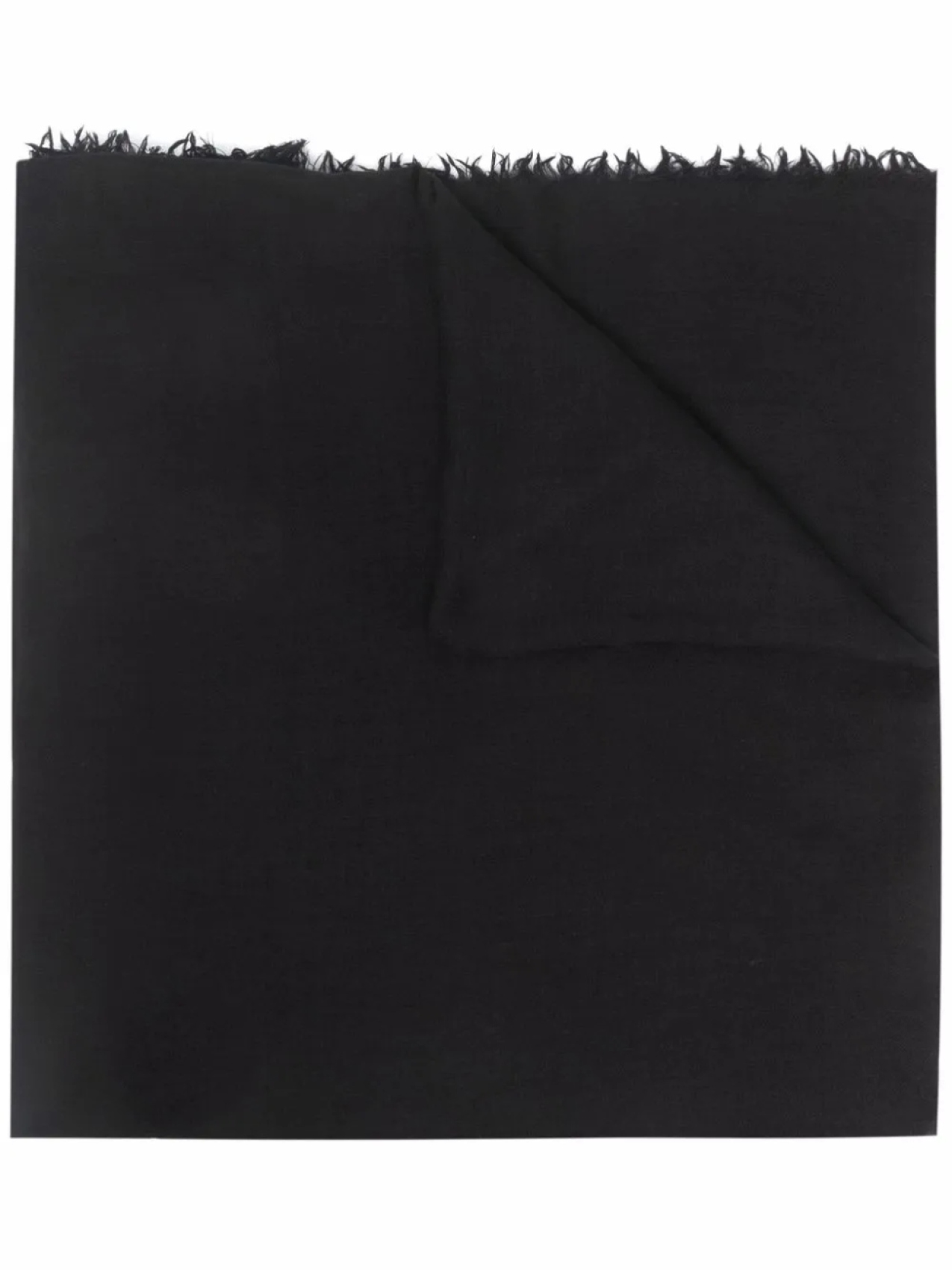 

Шарф с бахромой Rick Owens, черный