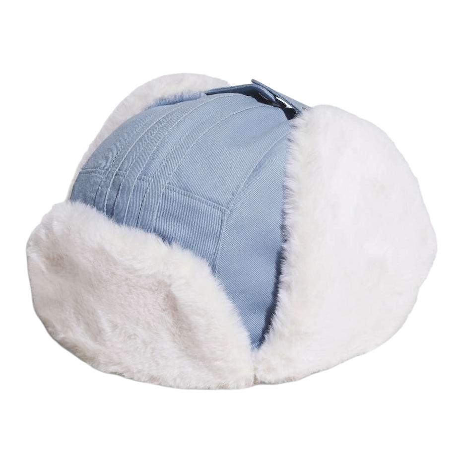 

Adidas Хлопковые шапки-ушанки унисекс, текстурированные, сине-белый