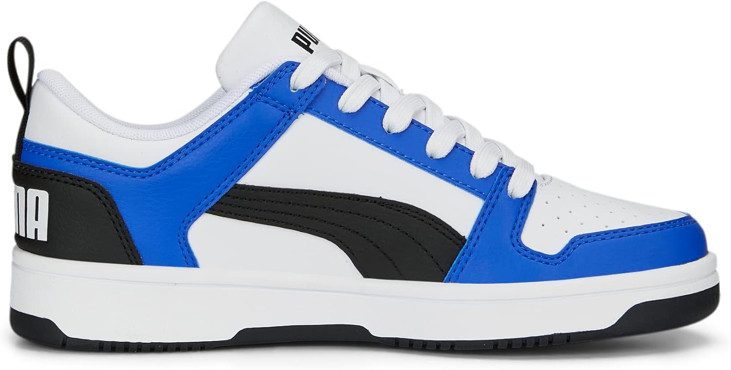 Кроссовки Puma Unisex-Child Rebound Layup, белый/черный — фото 3