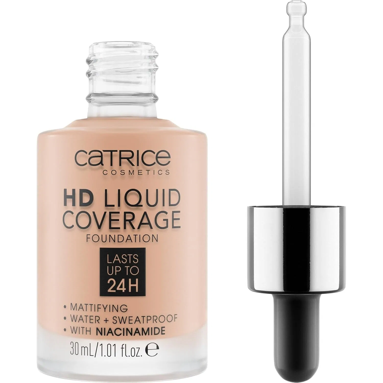 Тональный крем Catrice HD Liquid Coverage Foundation Catrice, 020 Pink Beige — фото 2