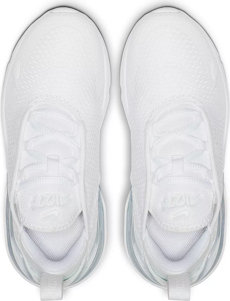 Детские кроссовки Nike Air Max 270 для дошкольников, цвет White/White/Silver — фото 3