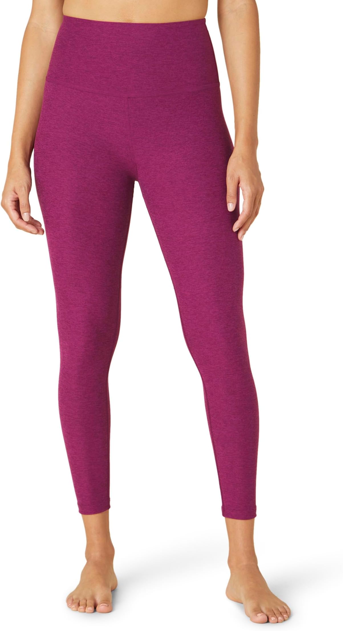 

Брюки Beyond Yoga Spacedye Caught In The Midi High-Waisted Legging, цвет Magenta Heather