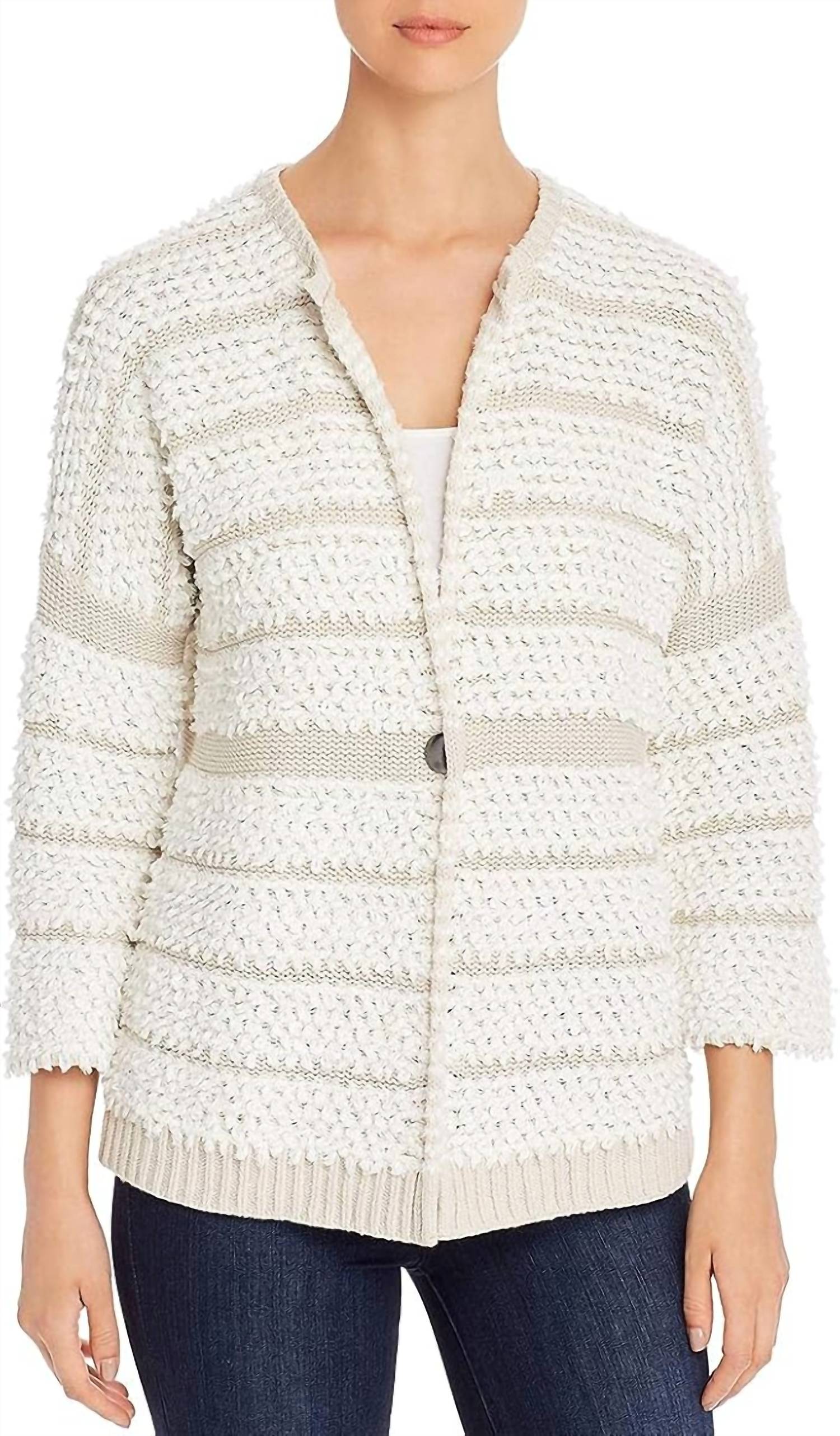 

Кардиган Loop Up в бледном сизале Nic + Zoe, Pale Sisal