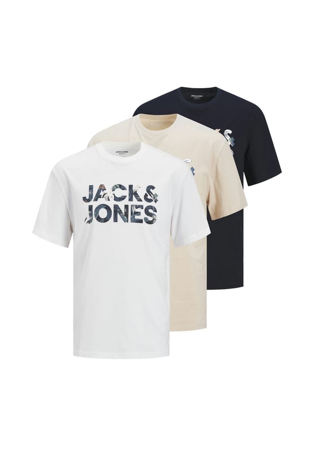 

Футболка Брайан с коротким рукавом упаковка из 3 шт. Jack & Jones, белый