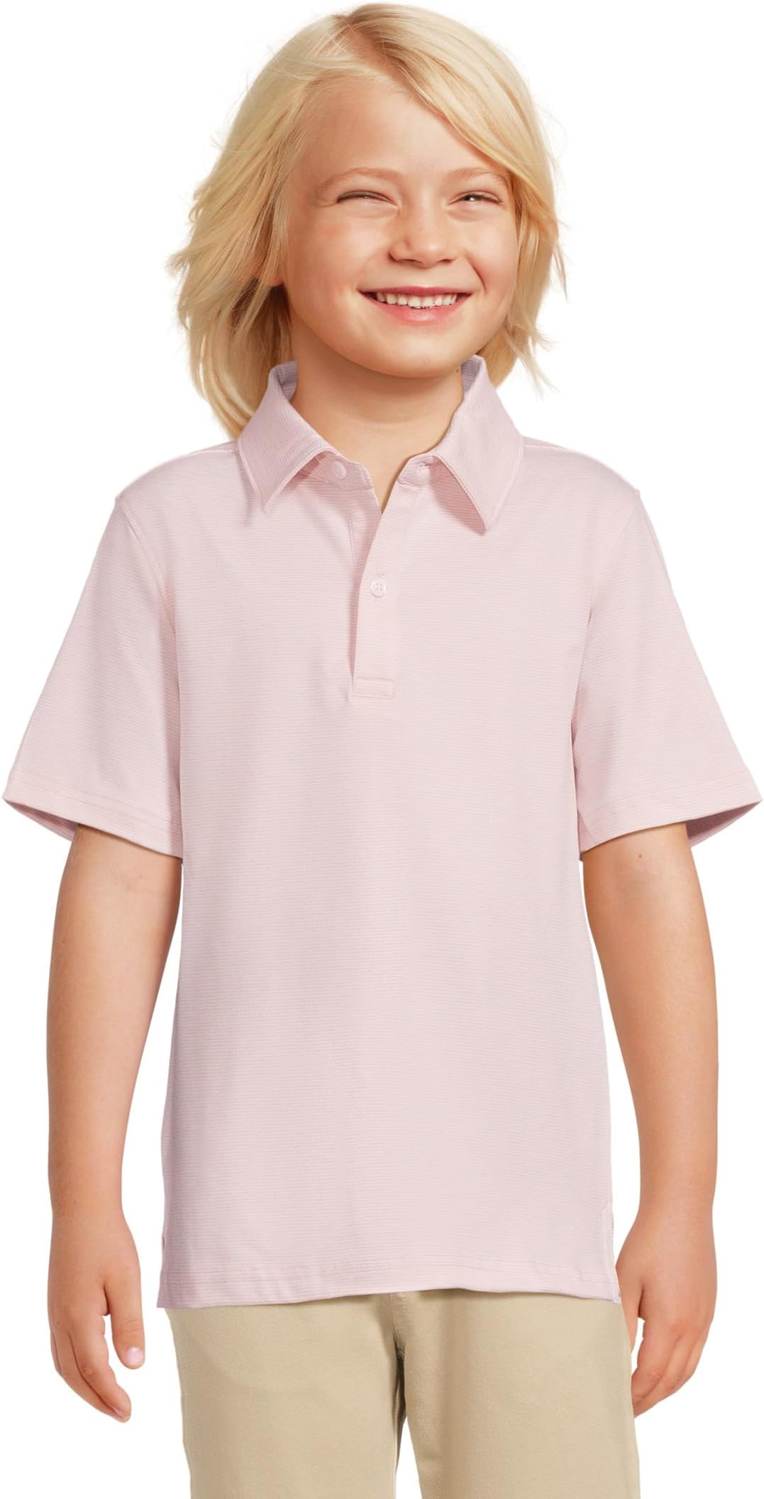 

Поло Johnston & Murphy Kids Boys Micro Stripe Polo, розовый