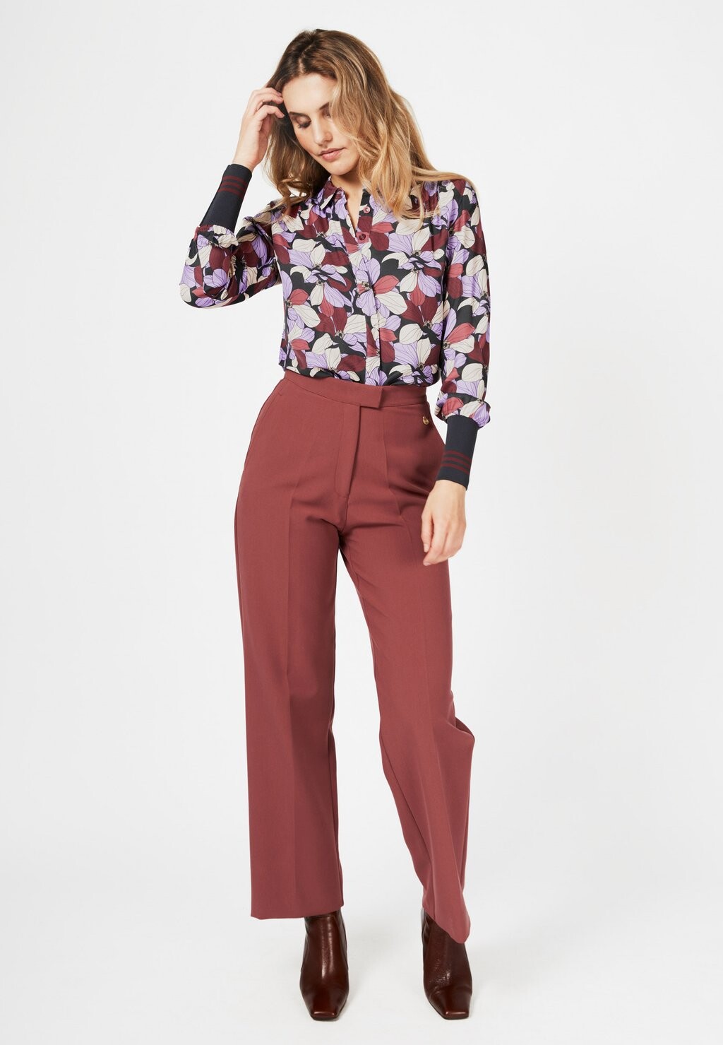 

Блузка-рубашка RIVER WITH FLORAL PRINT 4funkyflavours, цвет multicolor