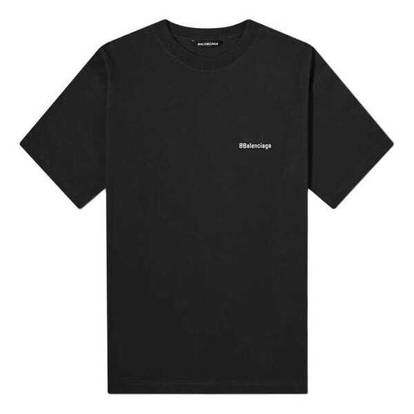 

Футболка bb corporate t-shirt medium fit 'black' Balenciaga, черный