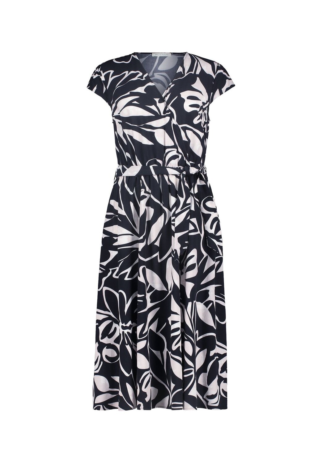 

Платье миди с короткими рукавами BETTY & CO, цвет Nature-black