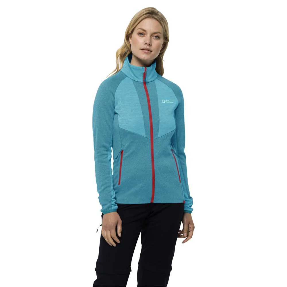 

Флис Jack Wolfskin Blattsteig full zip, синий