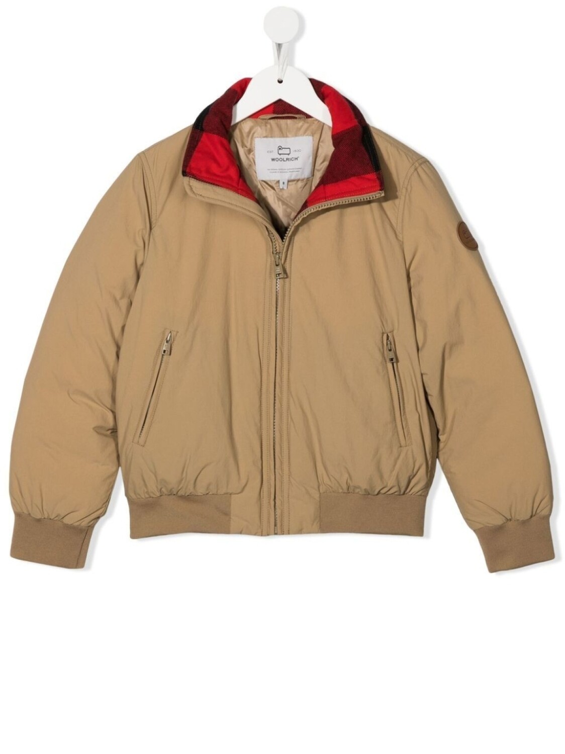 

Куртка Bayman с контрастным воротником Woolrich Kids, нейтральный цвет