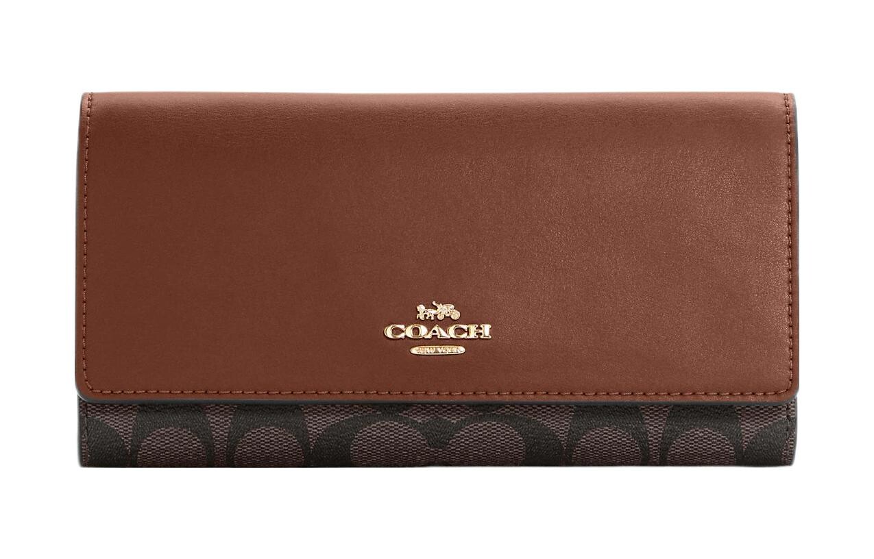 

COACH Женский кошелек тройного сложения Кошелек, Basic Set (Bag and Dust Bag)