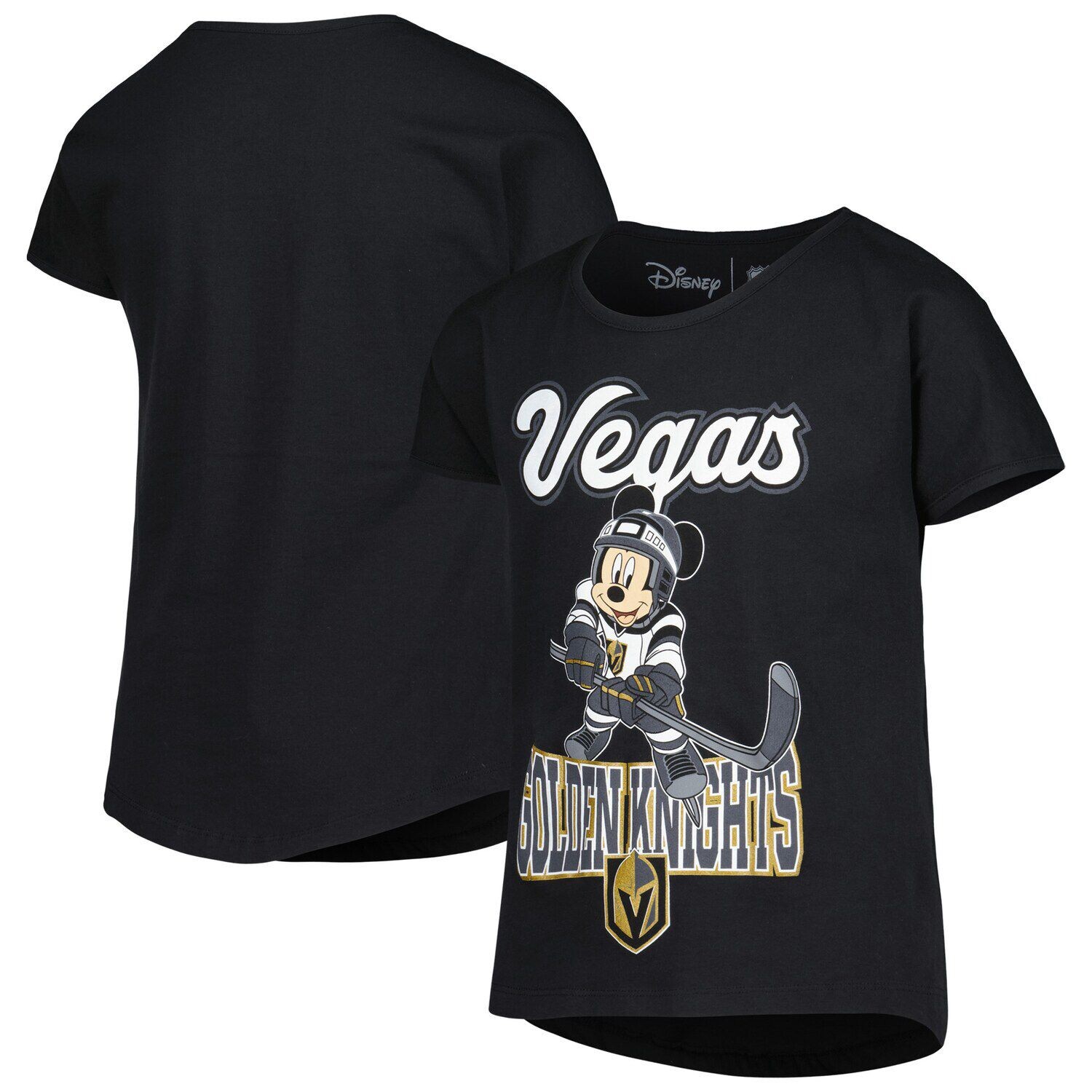 

Молодежная черная футболка с Микки Маусом для девочек Vegas Golden Knights Go Team Go Outerstuff, Черный, Молодежная черная футболка с Микки Маусом для девочек Vegas Golden Knights Go Team Go Outerstuff