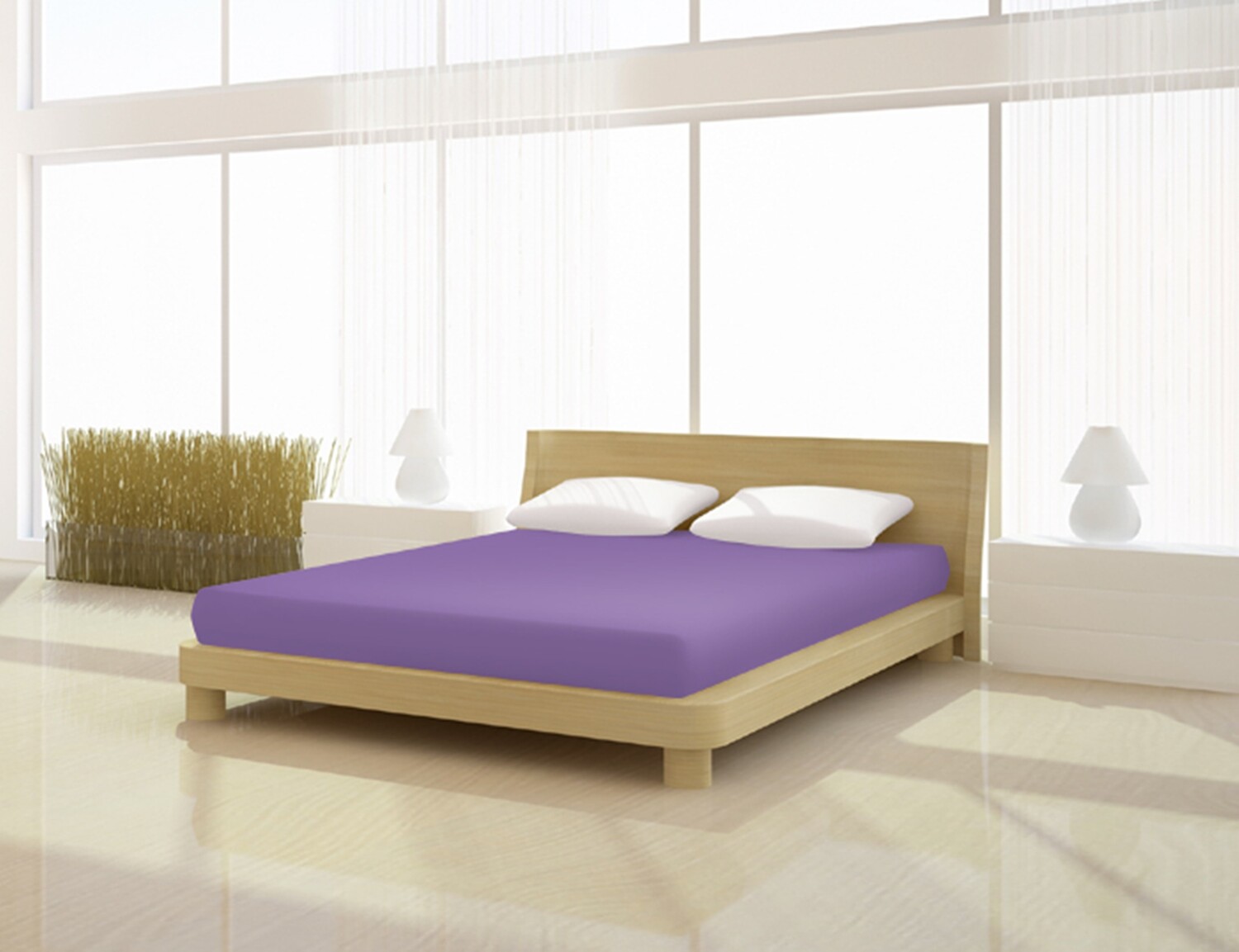 

Простыня Mr.Sandman Fein Jersey de luxe 120 130 x 200 см, цвет flieder