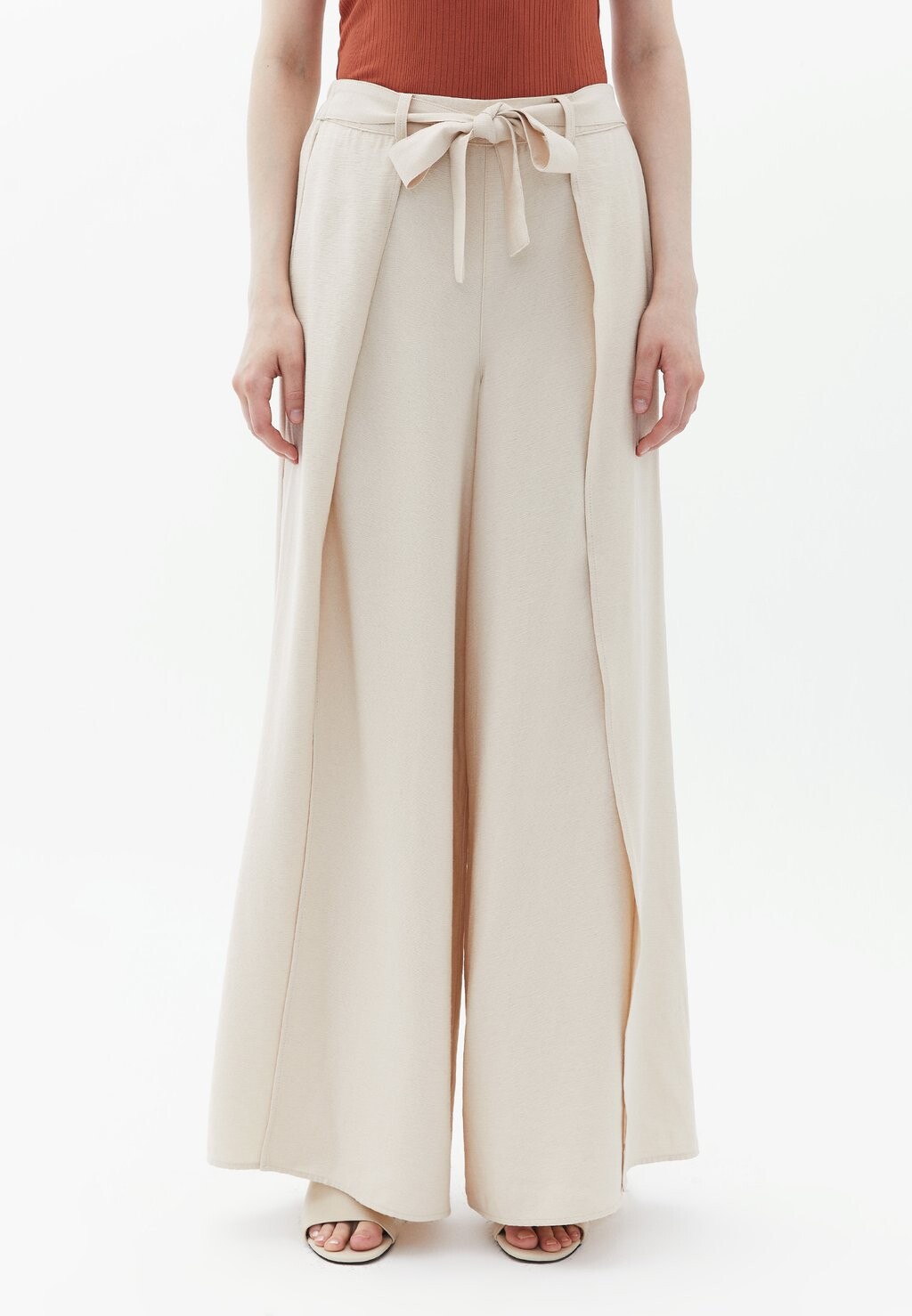

Брюки OXXO Wide Leg With Slit Detail, французский дуб, Серый, Брюки OXXO Wide Leg With Slit Detail, французский дуб