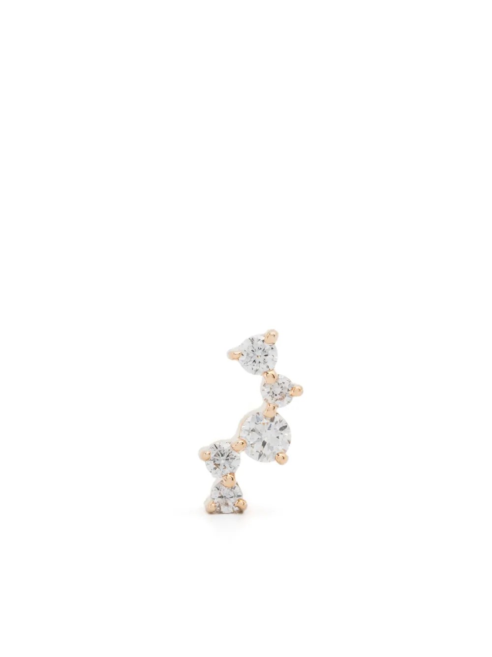 

Бриллиантовые серьги Flashy Glitz из 14-каратного желтого золота Maria Black, золотой