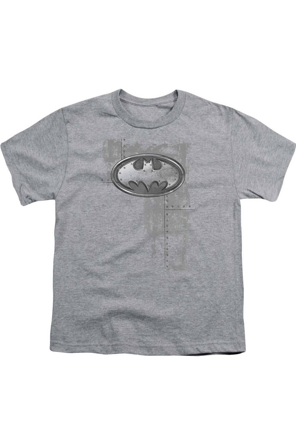 

Футболка с коротким рукавом для подростков с металлическим логотипом Batman Gildan, Athletic Heather