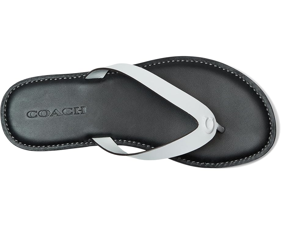 Балетки COACH Brianna Flip Flop, цвет Optic White — фото 2