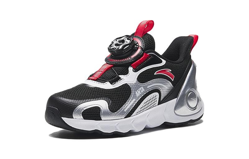 Детские кроссовки PS Low-top Black Silver Red Anta Kids — фото 3