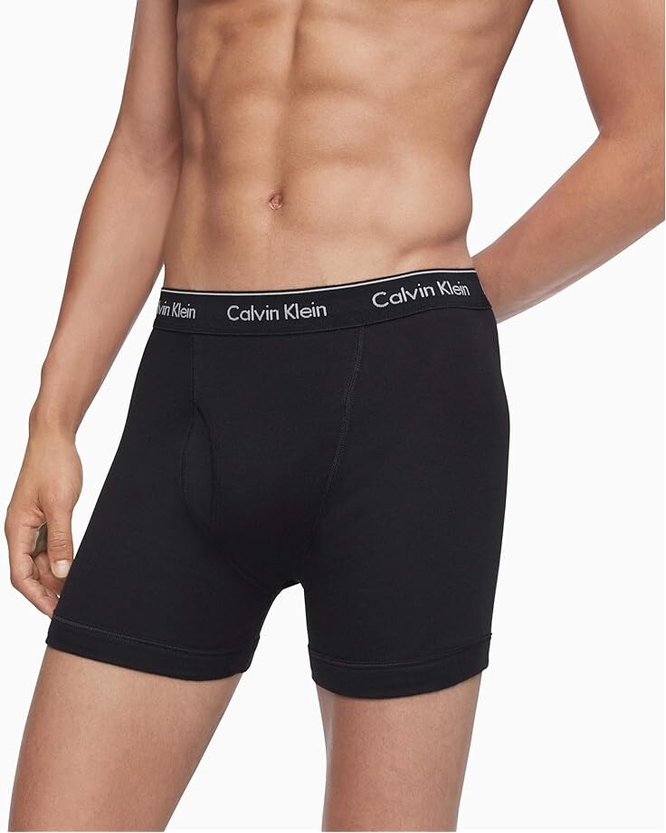 

Боксеры Calvin Klein Underwear Cotton Classics Multipack, цвет White/Black/Grey Heather