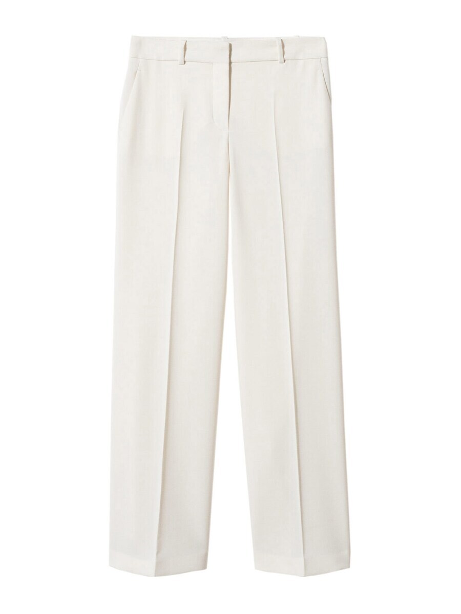 

Брюки MANGO Regular Pleated Pants, кремовый