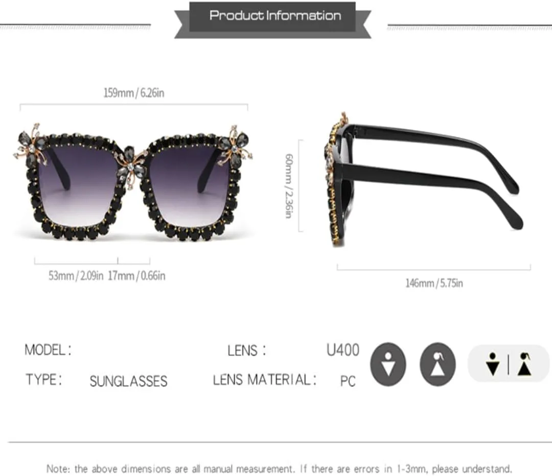 

Суперкрупные бриллиантовые солнцезащитные очки для женщин, уникальные, ручной работы, роскошные, со стразами, модные, хроматические, UV400 TVTBBVV, Leopard-brown