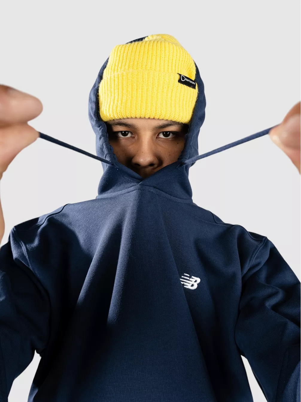 

Толстовка из французского терри с маленьким логотипом New Balance, синий