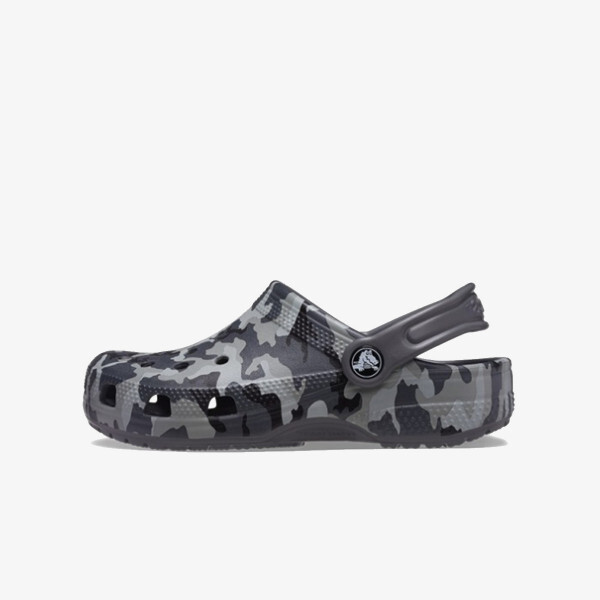 

Тапочки классические камуфляжные детские сабо 207594 Crocs, серый