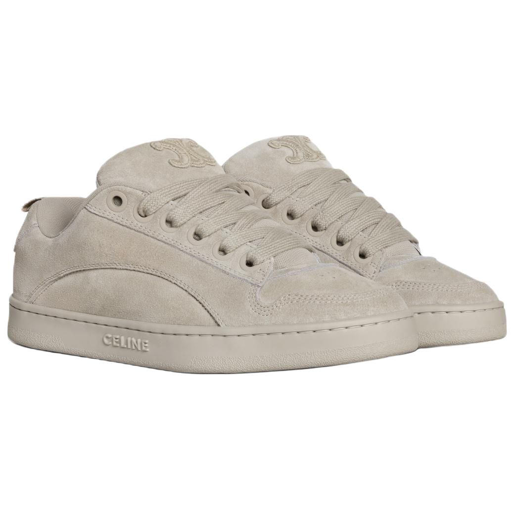 HUNTINGTON низкие скейтерские кроссовки женские Greige CELINE, Original Shoe Box Included — фото 4