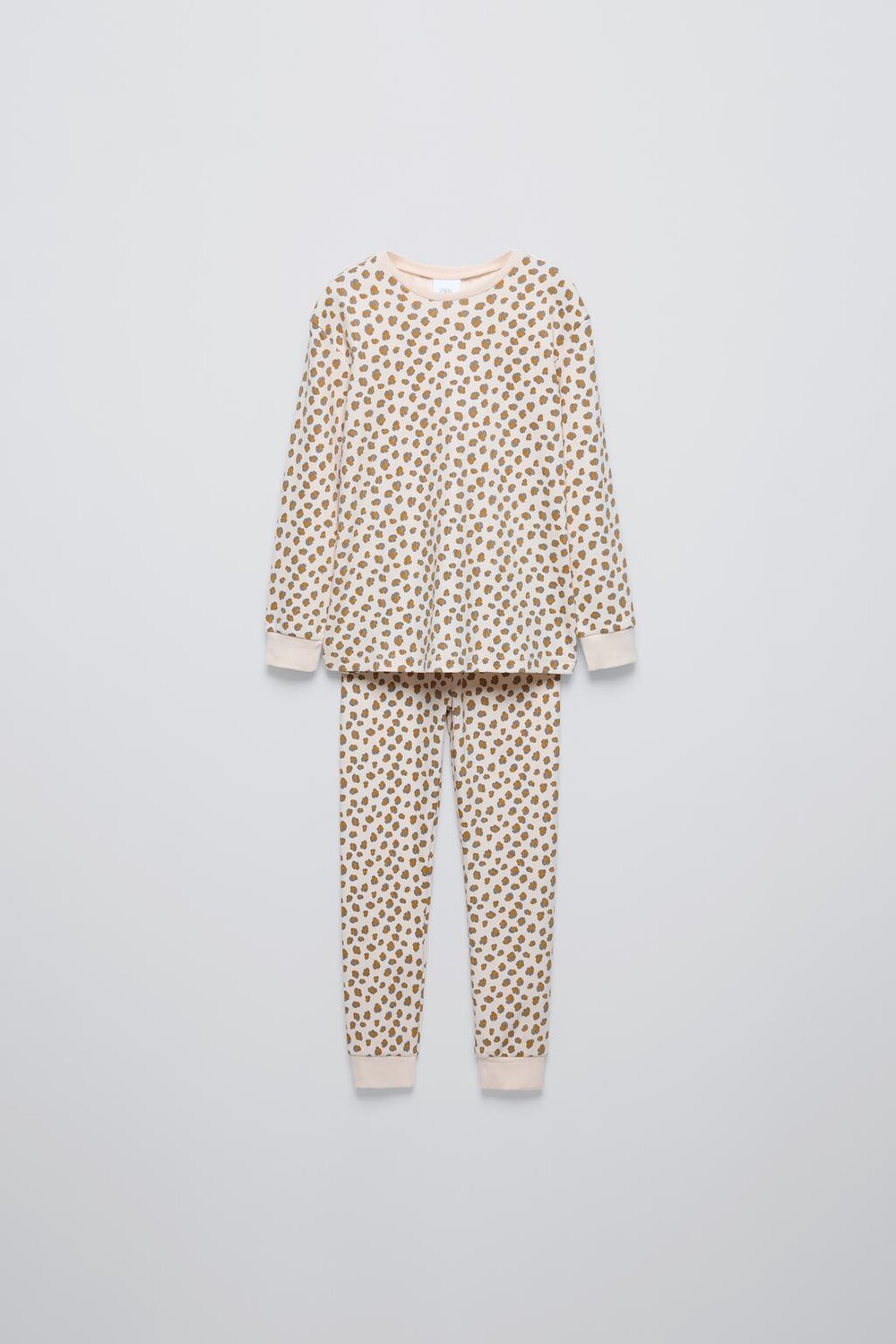 

6-14 лет/пижама с животным принтом ZARA, кэмел