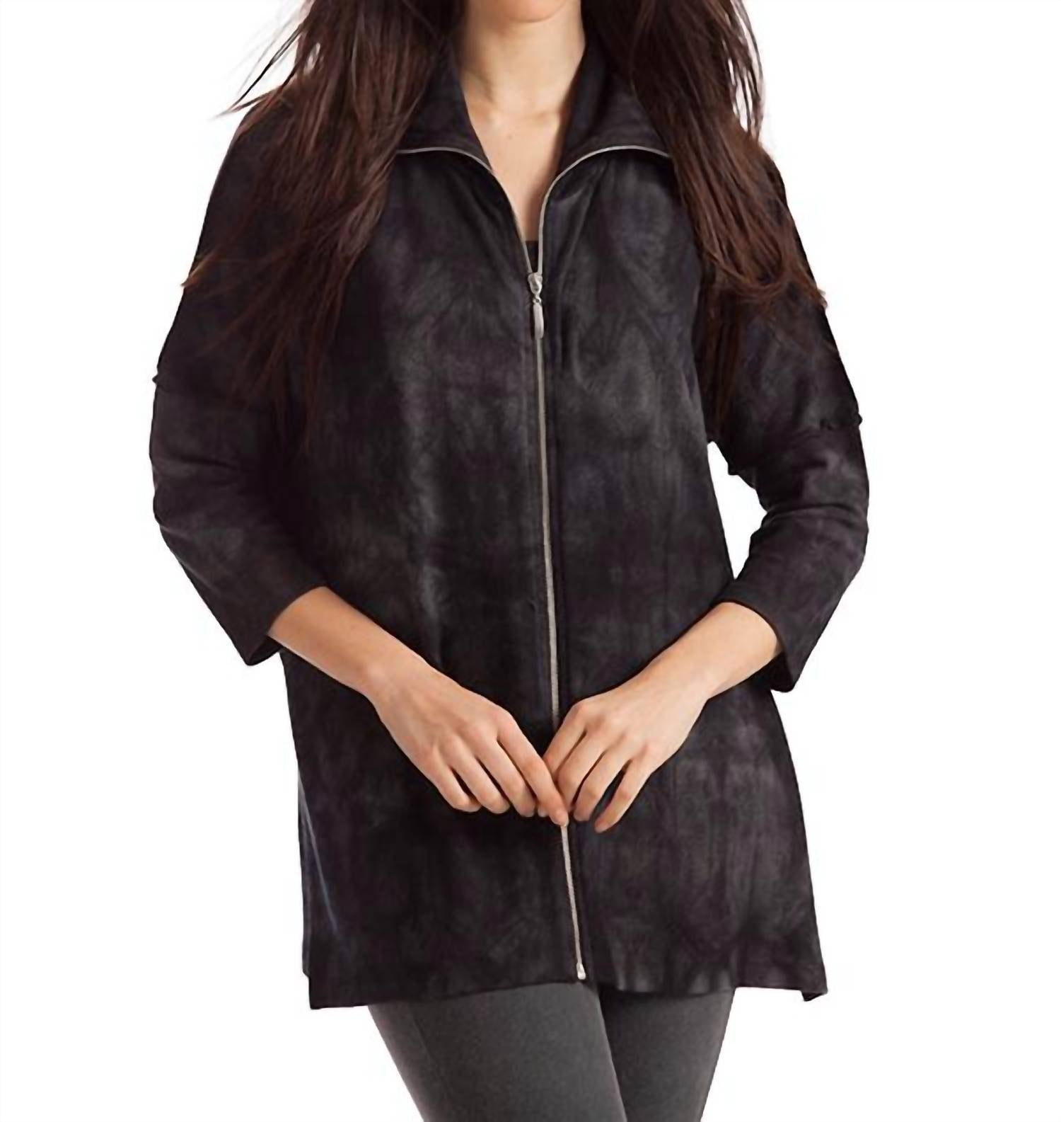 

Угольный топ Shannon Tie-Dye Kashmira 3/4 french kyss, цвет charcoal