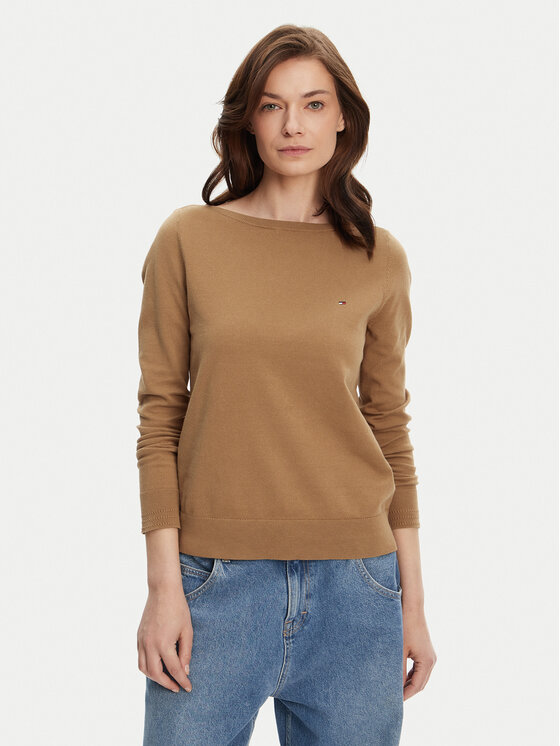 

Свитер обычного кроя WW0WW40099 Tommy Hilfiger, коричневый