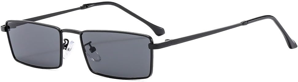 

Мужские солнцезащитные очки в квадратной металлической оправе, маленькие, для активного отдыха, вождения, отдыха. Женские солнцезащитные очки для отпуска Generic, Black