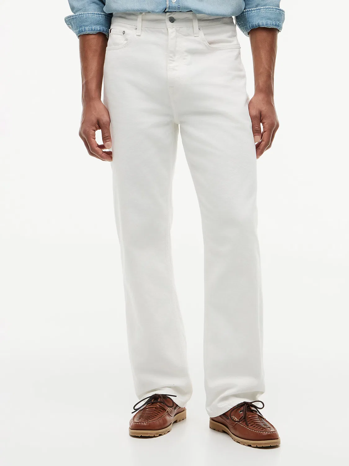 Джинсы свободного кроя Tommy Hilfiger, White — фото 2
