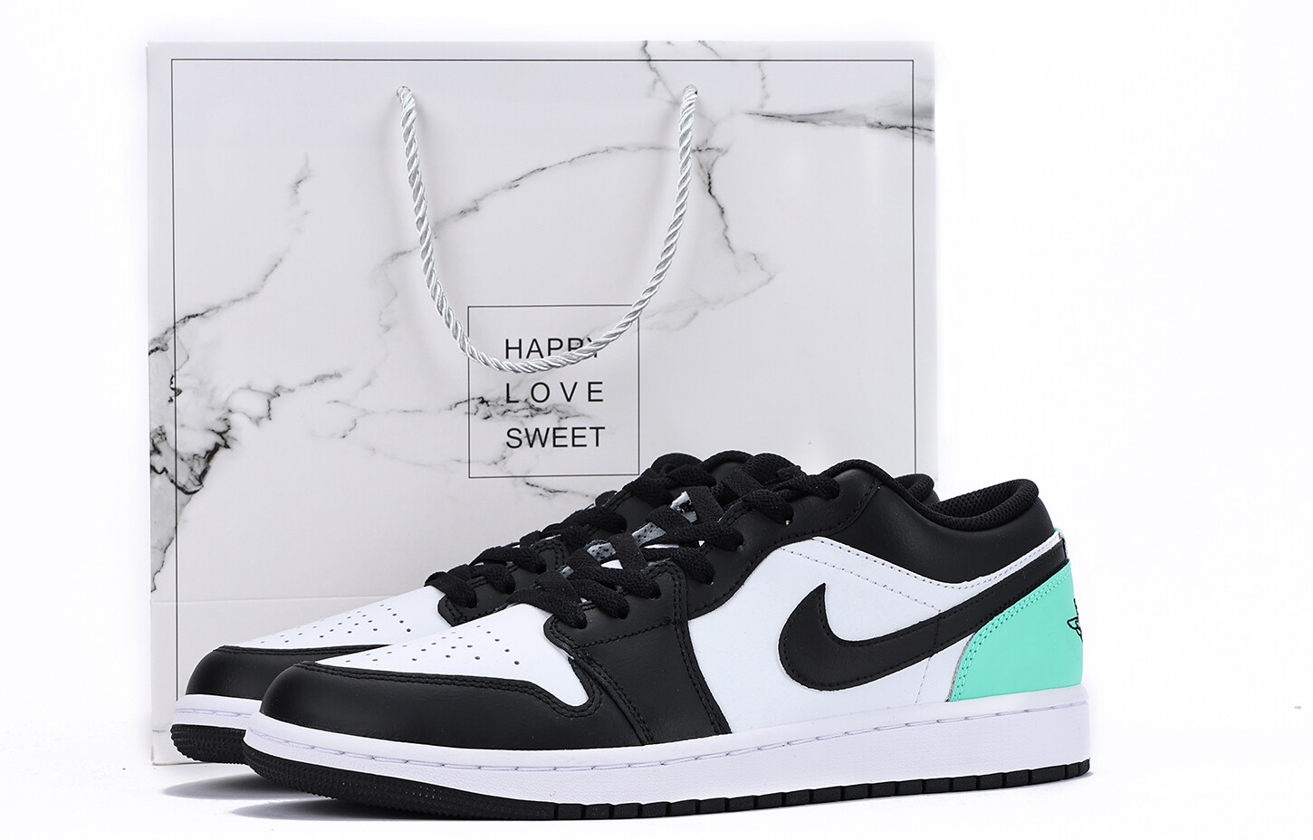 

Кроссовки Air Jordan 1 Vintage Basketball Shoes Men Low-top Black/Green, черный/зеленый