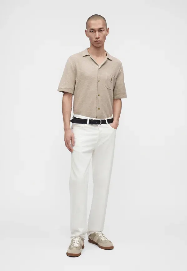 Кардиган-рубашка Polo Ralph Lauren, светло-ореховый меланж — фото 2