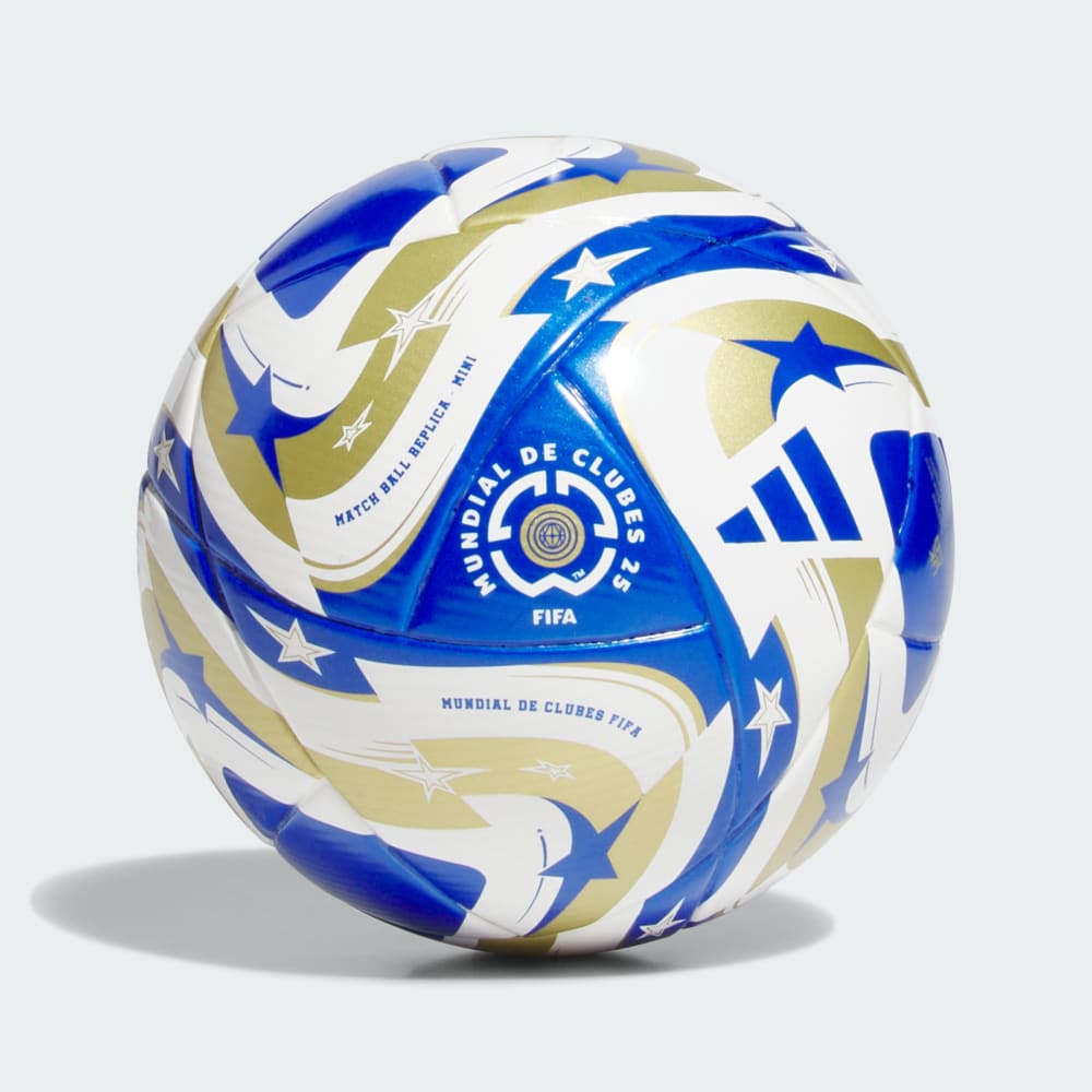 

Футбольный мяч Adidas Mundial de Clubes FIFA Final Mini Ball, цвет White/Master Blue/Gold Metallic/Dark Blue