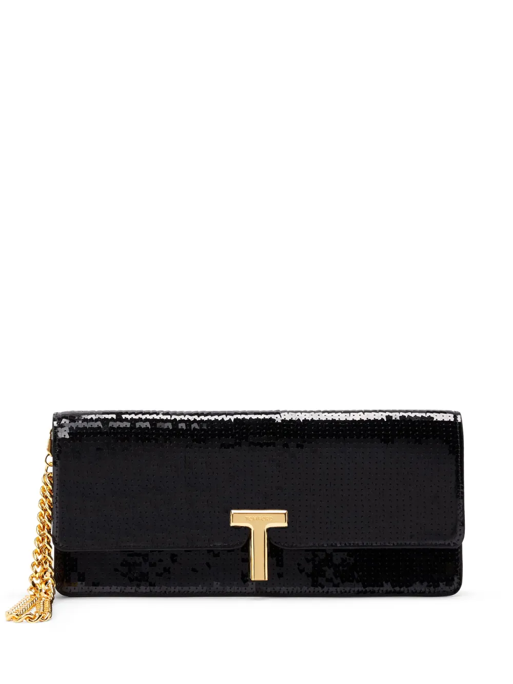 

Клатч Wallis с пайетками TOM FORD, черный