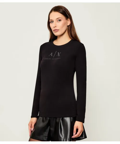 

Блуза Slim fit Armani Exchange, черный