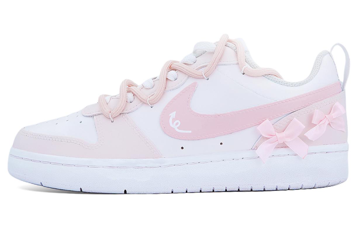 

Кроссовки Nike Court Borough Skateboard Shoes Women's Low-Top Pink/White, розовый